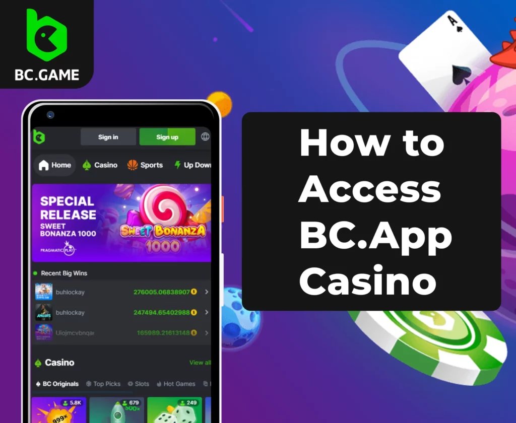 Access BC.App Casino